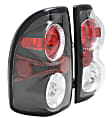 5002327 Driver and Passenger Side Halogen Tail Light, Without bulb(s), Clear Lens, Black Interior, Euro Series