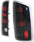 5002525 Driver and Passenger Side Halogen Tail Light, Without bulb(s), Clear Lens, Black Interior, Euro Series