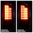 2004 Dodge Ram 1500 - Driver and Passenger Side LED Tail Light, With bulb(s),  Uses Stock Bulbs, Clear Lens, Black Interior, Extended Cab Pickup, LED Series