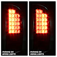 5002563 Driver and Passenger Side LED Tail Light, With bulb(s), Clear Lens, Chrome Interior, LED Series