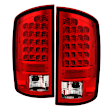 5002570 Driver and Passenger Side LED Tail Light, With bulb(s), Clear Lens, Chrome Interior, LED Series