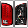 5002570 Driver and Passenger Side LED Tail Light, With bulb(s), Clear Lens, Chrome Interior, LED Series