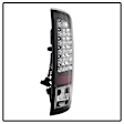 5002617 Driver and Passenger Side LED Tail Light, With bulb(s), Clear Lens, Black Interior, LED Series