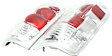5002839 Driver and Passenger Side Halogen Tail Light, Without bulb(s), Clear Lens, Chrome Interior, Euro Series