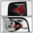 5003195 Driver and Passenger Side Halogen Tail Light, Without bulb(s), Clear Lens, Black Interior, Euro Series