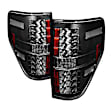 5008374 Driver and Passenger Side LED Tail Light, With bulb(s), Clear Lens, Black Interior, LED Series