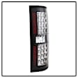 5008374 Driver and Passenger Side LED Tail Light, With bulb(s), Clear Lens, Black Interior, LED Series