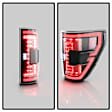 5088772 LED Tail Light, With bulb(s), Clear Lens, Black Interior
