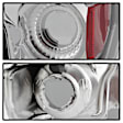 5003317 Driver and Passenger Side Halogen Tail Light, Without bulb(s), Clear Lens, Chrome Interior, Euro Series