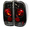 5003348 Driver and Passenger Side Halogen Tail Light, Without bulb(s), Clear Lens, Black Interior, Euro Series