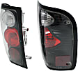 5003805 Driver and Passenger Side Halogen Tail Light, Without bulb(s), Clear Lens, Black Interior, Euro Series