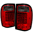 5003867 Driver and Passenger Side LED Tail Light, With bulb(s), Smoked Lens, Chrome Interior, LED Series