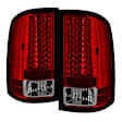 5014955 Driver and Passenger Side LED Tail Light, With bulb(s), Clear Lens, Chrome Interior, LED Series