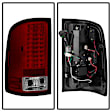 5014955 Driver and Passenger Side LED Tail Light, With bulb(s), Clear Lens, Chrome Interior, LED Series