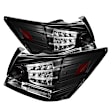 2008 Honda Accord - Driver and Passenger Side LED Tail Light, With bulb(s), 4-Door, Clear Lens, Black Interior, Sedan, LED Series
