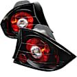 5004369 Driver and Passenger Side Halogen Tail Light, Without bulb(s), Clear Lens, Black Interior, Coupe, Euro Series