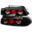 5005274 Driver and Passenger Side Halogen Tail Light, Without bulb(s), Clear Lens, Black Interior, Euro Series