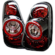 5006240 Driver and Passenger Side Halogen Tail Light, Without bulb(s), Clear Lens, Black Interior, Euro Series