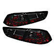 2008 Mitsubishi Lancer - Driver and Passenger Side LED Tail Light, With bulb(s),  Uses Stock Bulbs, Smoked Lens, Chrome Interior, Sedan, LED Series