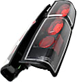 5006875 Driver and Passenger Side Halogen Tail Light, Without bulb(s), Clear Lens, Black Interior, Euro Series