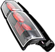 5006875 Driver and Passenger Side Halogen Tail Light, Without bulb(s), Clear Lens, Black Interior, Euro Series
