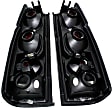 5006875 Driver and Passenger Side Halogen Tail Light, Without bulb(s), Clear Lens, Black Interior, Euro Series