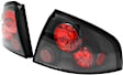 5006998 Driver and Passenger Side Halogen Tail Light, Without bulb(s), Clear Lens, Black Interior, Euro Series