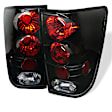 5007025 Driver and Passenger Side Halogen Tail Light, Without bulb(s), Clear Lens, Black Interior, Euro Series