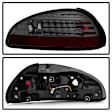 5007179 Driver and Passenger Side LED Tail Light, With bulb(s), Smoked Lens, Chrome Interior, LED Series