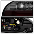 5007179 Driver and Passenger Side LED Tail Light, With bulb(s), Smoked Lens, Chrome Interior, LED Series