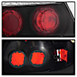 5007193 Driver and Passenger Side Halogen Tail Light, Without bulb(s), Clear Lens, Black Interior, Sedan, Euro Series