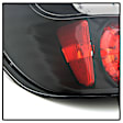 5007193 Driver and Passenger Side Halogen Tail Light, Without bulb(s), Clear Lens, Black Interior, Sedan, Euro Series