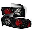 5007261 Driver and Passenger Side Halogen Tail Light, Without bulb(s), Clear Lens, Black Interior, Euro Series