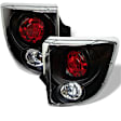 5007506 Driver and Passenger Side Halogen Tail Light, Without bulb(s), Clear Lens, Black Interior, Euro Series