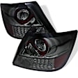 5007742 Driver and Passenger Side LED Tail Light, With bulb(s), Smoked Lens, Chrome Interior, Coupe, LED Series