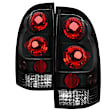 2015 Toyota Tacoma - Driver and Passenger Side Halogen Tail Light, Without bulb(s), Crew Cab Pickup, Clear Lens, Black Interior, Euro Series