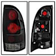 2015 Toyota Tacoma - Driver and Passenger Side Halogen Tail Light, Without bulb(s), Crew Cab Pickup, Clear Lens, Black Interior, Euro Series