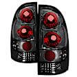 2013 Toyota Tacoma - Driver and Passenger Side Halogen Tail Light, Without bulb(s), Without Factory LED Brake and LED Tail Light, Smoked Lens, Chrome Interior, Euro Series