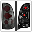 2013 Toyota Tacoma - Driver and Passenger Side Halogen Tail Light, Without bulb(s), Without Factory LED Brake and LED Tail Light, Smoked Lens, Chrome Interior, Euro Series