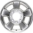 ALY02187B80N Aluminum Polished Wheel, 17 in. X 8 in., 8 x 6.5 in. Bolt Pattern