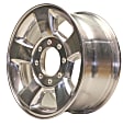 ALY02187B80N Aluminum Polished Wheel, 17 in. X 8 in., 8 x 6.5 in. Bolt Pattern