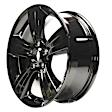 ALY02380U45N Aluminum Painted Black Wheel, 17 in. X 6.5 in., 5 x 4.5 in. Bolt Pattern