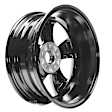 ALY02380U45N Aluminum Painted Black Wheel, 17 in. X 6.5 in., 5 x 4.5 in. Bolt Pattern