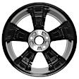 ALY02380U45N Aluminum Painted Black Wheel, 17 in. X 6.5 in., 5 x 4.5 in. Bolt Pattern