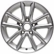 ALY02399U20N Aluminum Silver Wheel, 17 in. X 6.5 in., 5 x 5 in. Bolt Pattern
