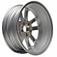 ALY02399U20N Aluminum Silver Wheel, 17 in. X 6.5 in., 5 x 5 in. Bolt Pattern