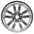 ALY02399U20N Aluminum Silver Wheel, 17 in. X 6.5 in., 5 x 5 in. Bolt Pattern