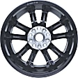 ALY02399U45N Aluminum Painted Black Wheel, 17 in. X 6.5 in., 5 x 5 in. Bolt Pattern