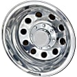 ALY02415U80N Rear Aluminum Polished Wheel - 17 in. X 6 in., 8 x 6.5 in. Bolt Pattern