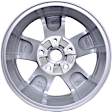 ALY02448U20N Aluminum Silver Wheel, 17 in. X 7 in., 5 x 5.5 in. Bolt Pattern